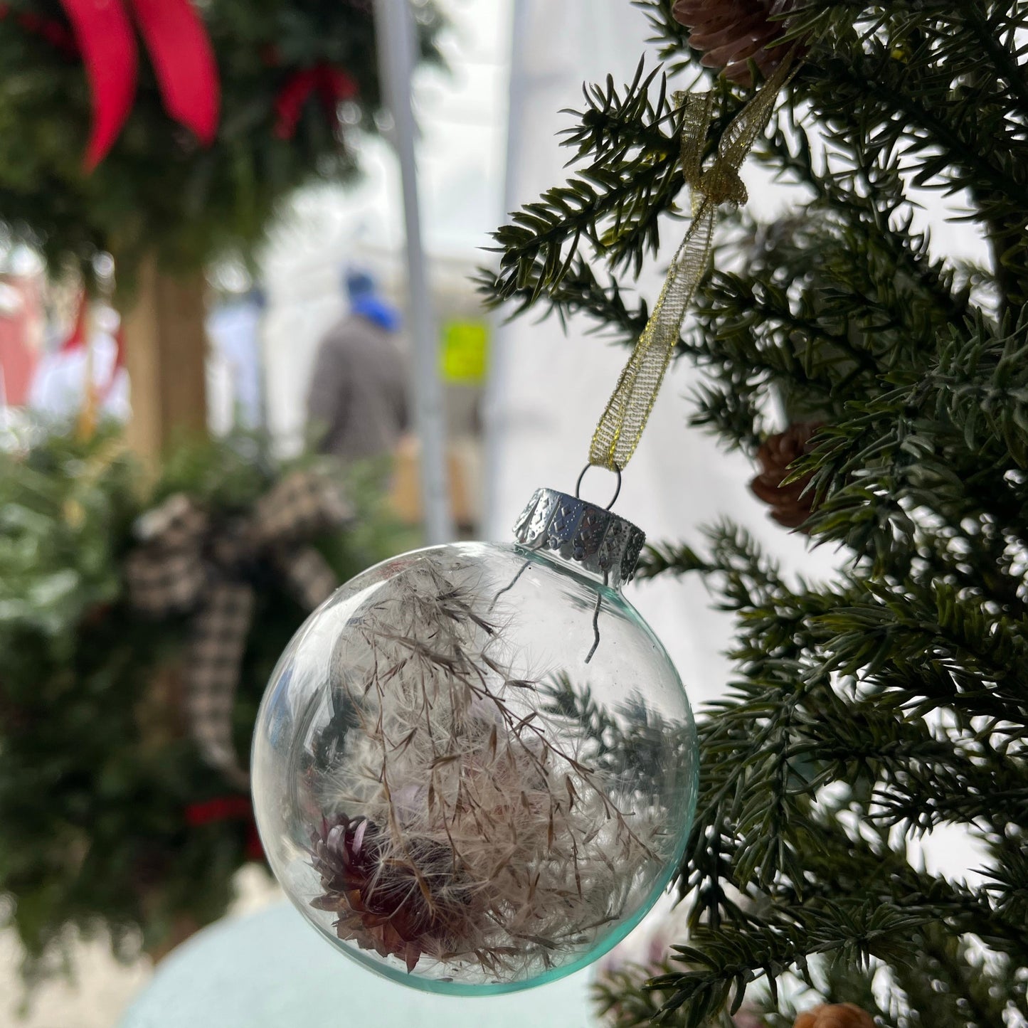 Glass Flower Ornament
