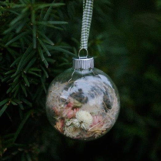 Glass Flower Ornament